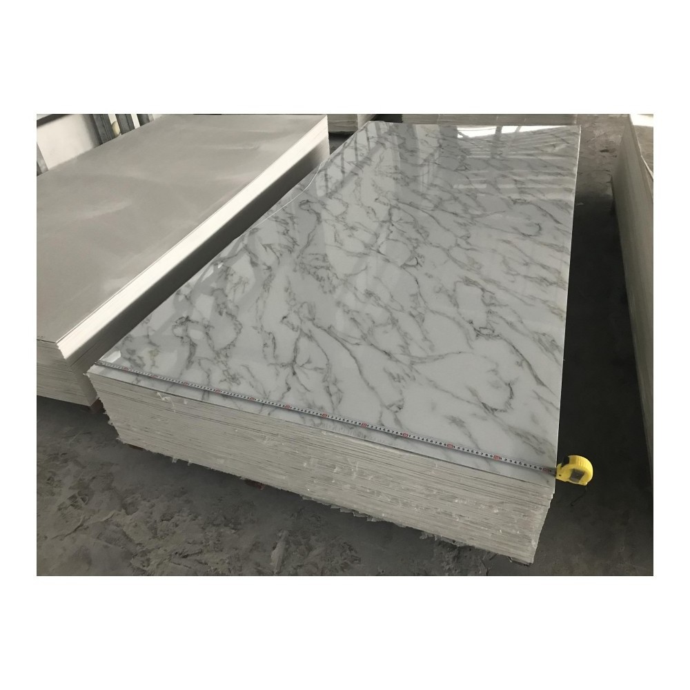 1220X2440X5mm 3D Printing Design TV Background PVC Panels Wall Cladding High Gloss Laminate UV Marble Panel Stone Veneer