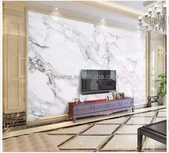 4x8ft Texture Interior Bathroom Wall Covering Decorative PVC Marble Wall Panels Waterproof UV Coating Marble Sheets