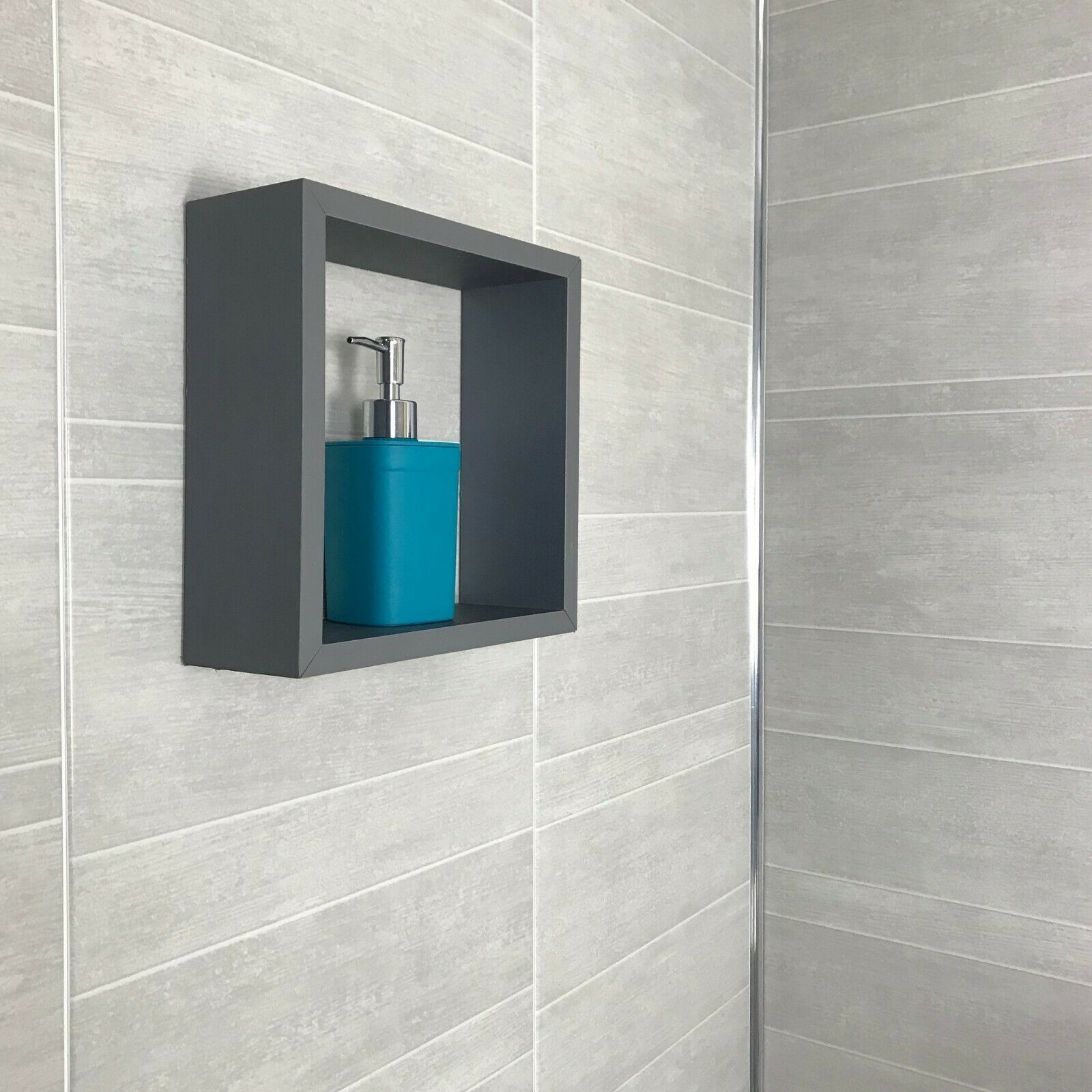 Wall Panels Shower Wall Board Grey PVC Cladding 2.6m Tile Effect 250*8mm Interior Decoration Materials PVC Ceilings Strip CN;ZHE