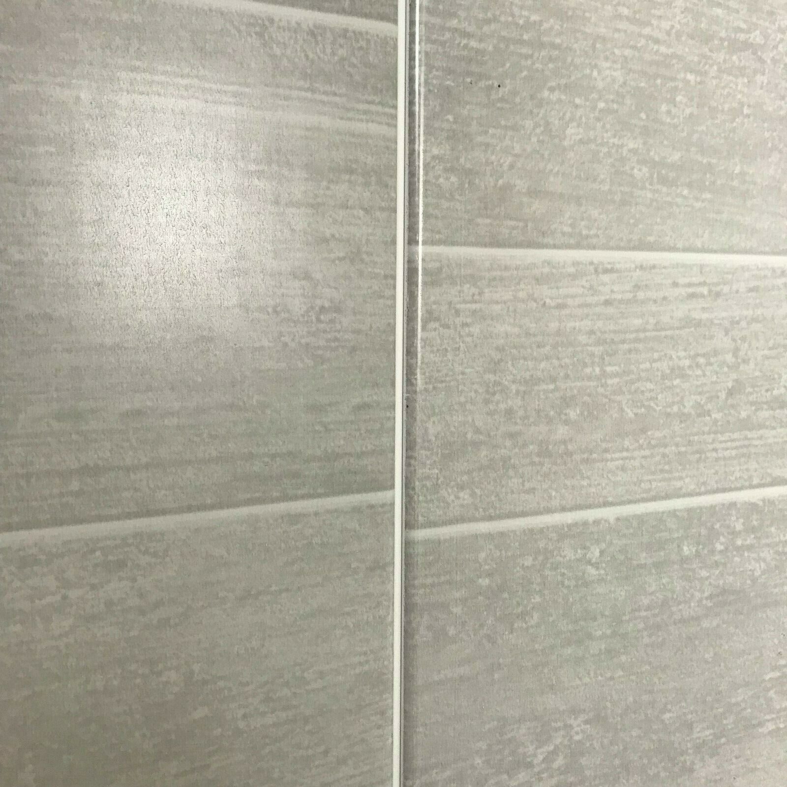 Wall Panels Shower Wall Board Grey PVC Cladding 2.6m Tile Effect 250*8mm Interior Decoration Materials PVC Ceilings Strip CN;ZHE