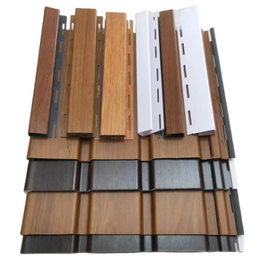 Lightweight Wood Laminate Eave Siding Cladding Boards PVC Exterior Vinyl Soffit Ceiling Panels Outdoor