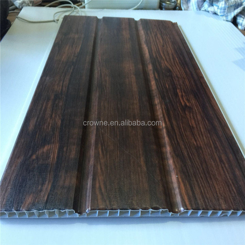 25CM 2.8KG Plastic Bathroom Wall Panel Interior Decorative Laminate Wood PVC Ceiling Panels