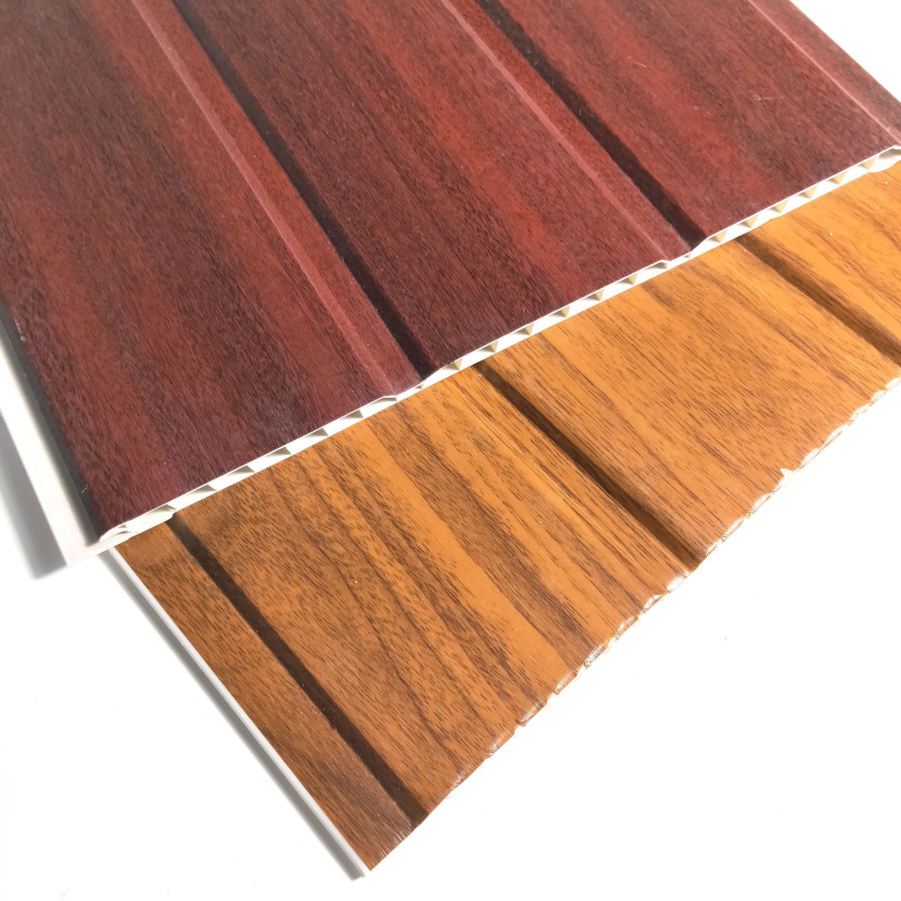 25CM 2.8KG Plastic Bathroom Wall Panel Interior Decorative Laminate Wood PVC Ceiling Panels