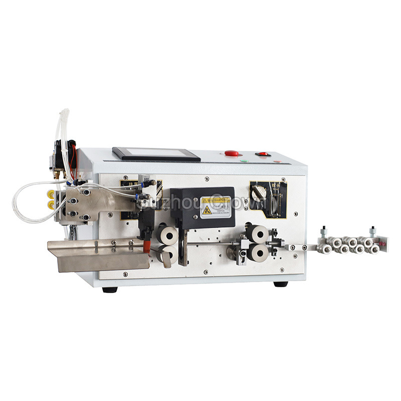 Double  Wire Stripper Automatic Electric Small Wire Cutter Stripper Copper Cable Wire Cutting Peeling Stripping Machine