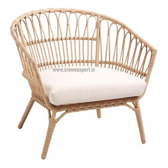 Vintage Stackable Garden Furniture Rattan Wicker Rope Outdoor Dining Chairs Garden Chair Cane Living Room Furniture Available