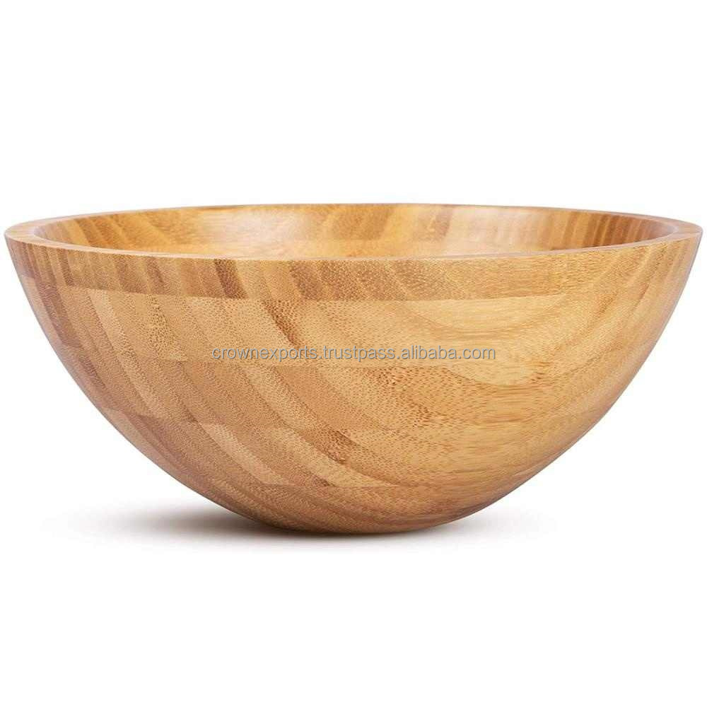 Decorative burn finished wooden bowl  for home use and table top dinnerware salad bowls Available In Wholesale Prices From India