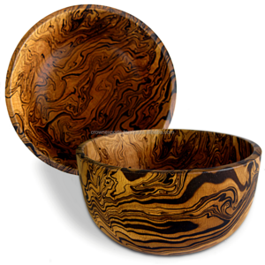 Decorative burn finished wooden bowl  for home use and table top dinnerware salad bowls Available In Wholesale Prices From India