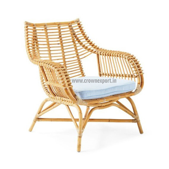 Finest Quality Woven Rattan Balcony Garden Handmade Rattan Cane Chair Rattan Furniture Flower Lounge Chair At Best Market Price