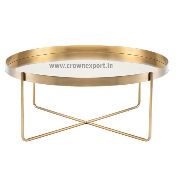 Luxury Style Restaurant Hotel/ Home Furniture Decoration Metal Gold Plated Tree Sculpture Coffee Table End Table & Accent Table