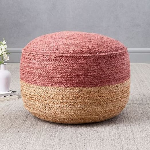 Natural Jute Indoor & Outdoor Poufs Game Rooms Jute Stool Bed Side Pouf Garden Ottoman & Stool Living Room Stool Farmhouse Stool