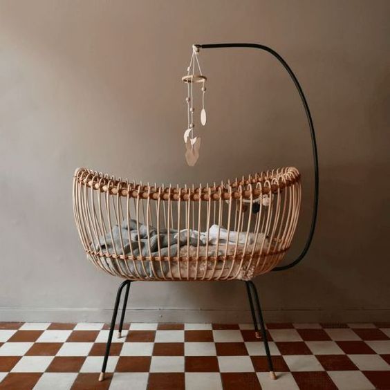 Genuine Indian Handmade rattan wicker baby bassinet also baby crib for new born baby items furniture Available In wholesale