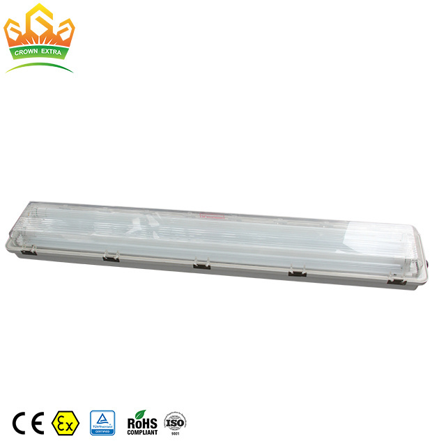 Hazardous area t8 hanging explosion proof led fluorescent tube lights fixture