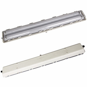 2X20W plastic cover ceiling 4ft led explosion proof fluorescent tube light/lamp