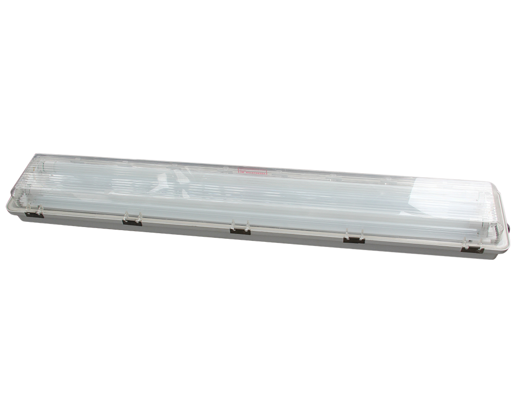 2X20W plastic cover ceiling 4ft led explosion proof fluorescent tube light/lamp