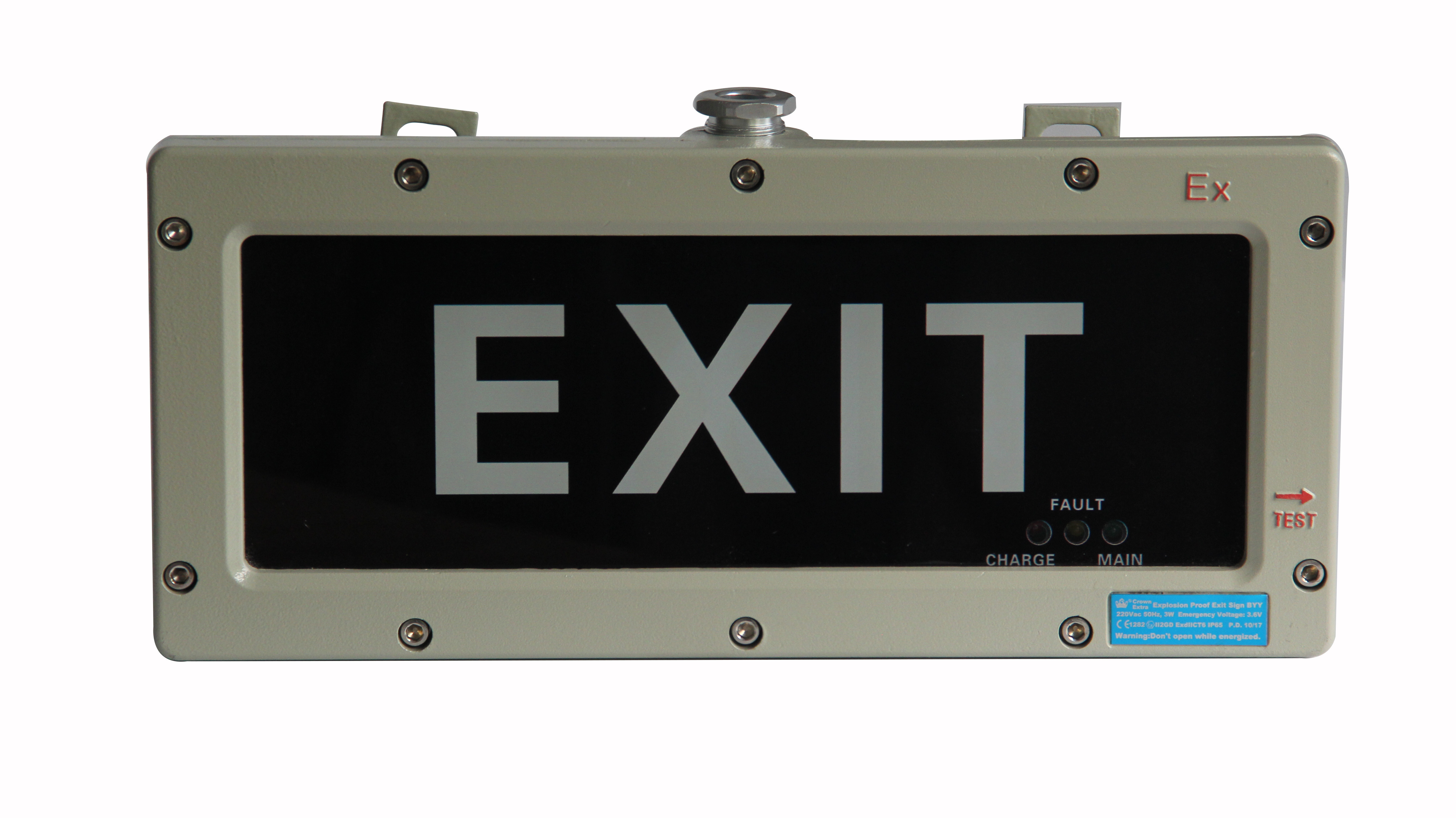 IP66 led explosion proof emergency exit light sign explosion proof exit sign led light for tunnel emergency lighting