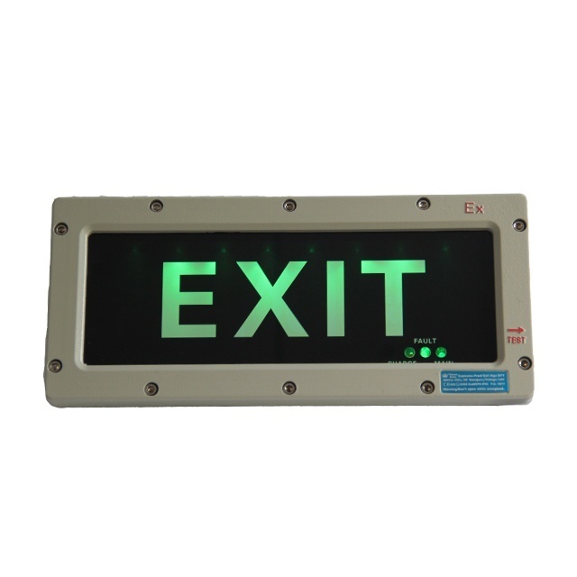 IP66 led explosion proof emergency exit light sign explosion proof exit sign led light for tunnel emergency lighting