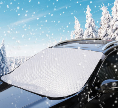 universal sun protection retractable anti sunshine waterproof prevent snow fog fast folding garage fabric windshield cover