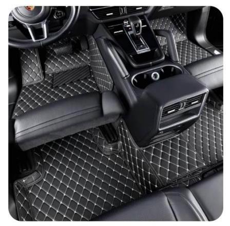 5D Diamond Car Mats Fussmatte Luxury Anti Slip Leather Car Floor Mat Carpet leather Cargo Liner for Kia Audi Toyota Honda Ford