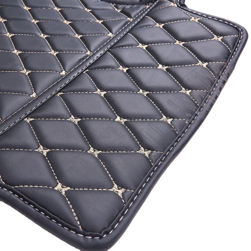 Model 3 model Y Fussmatten luxury waterproof custom logo 3D Leather floor full set carpet foot pad car boot liner for Tesla