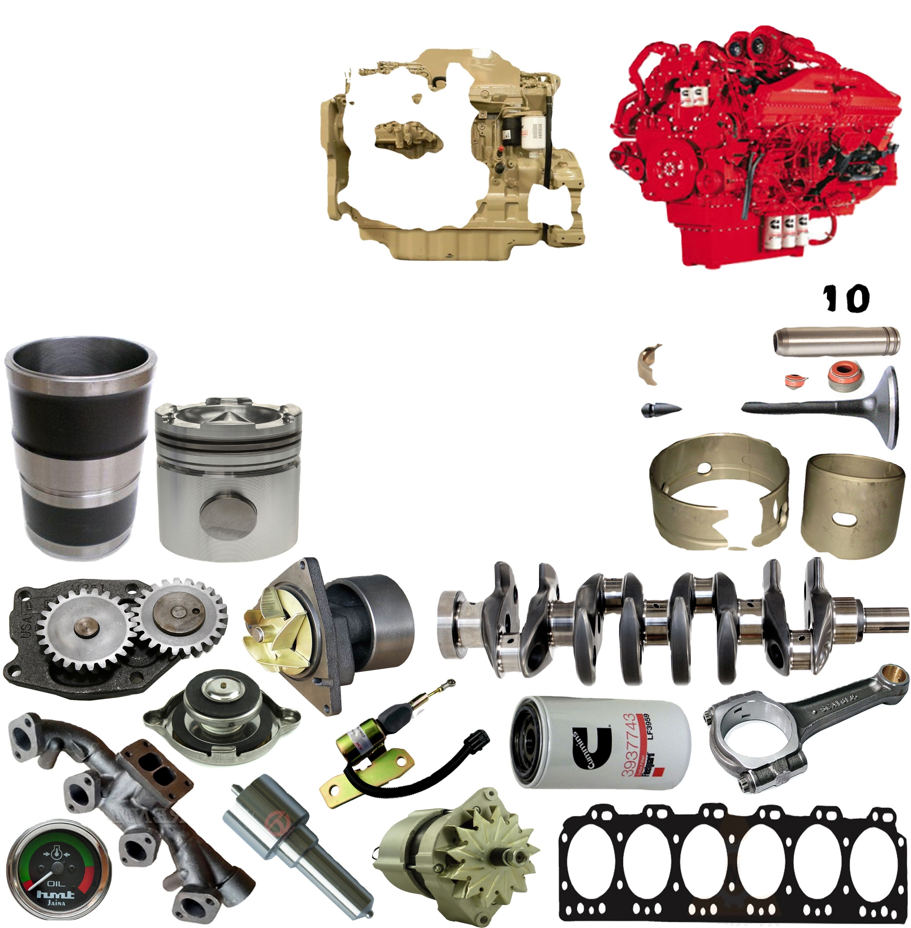 Cummiinss Diesel Engine Spare Parts for all makes & models in Factory made price in high quality example