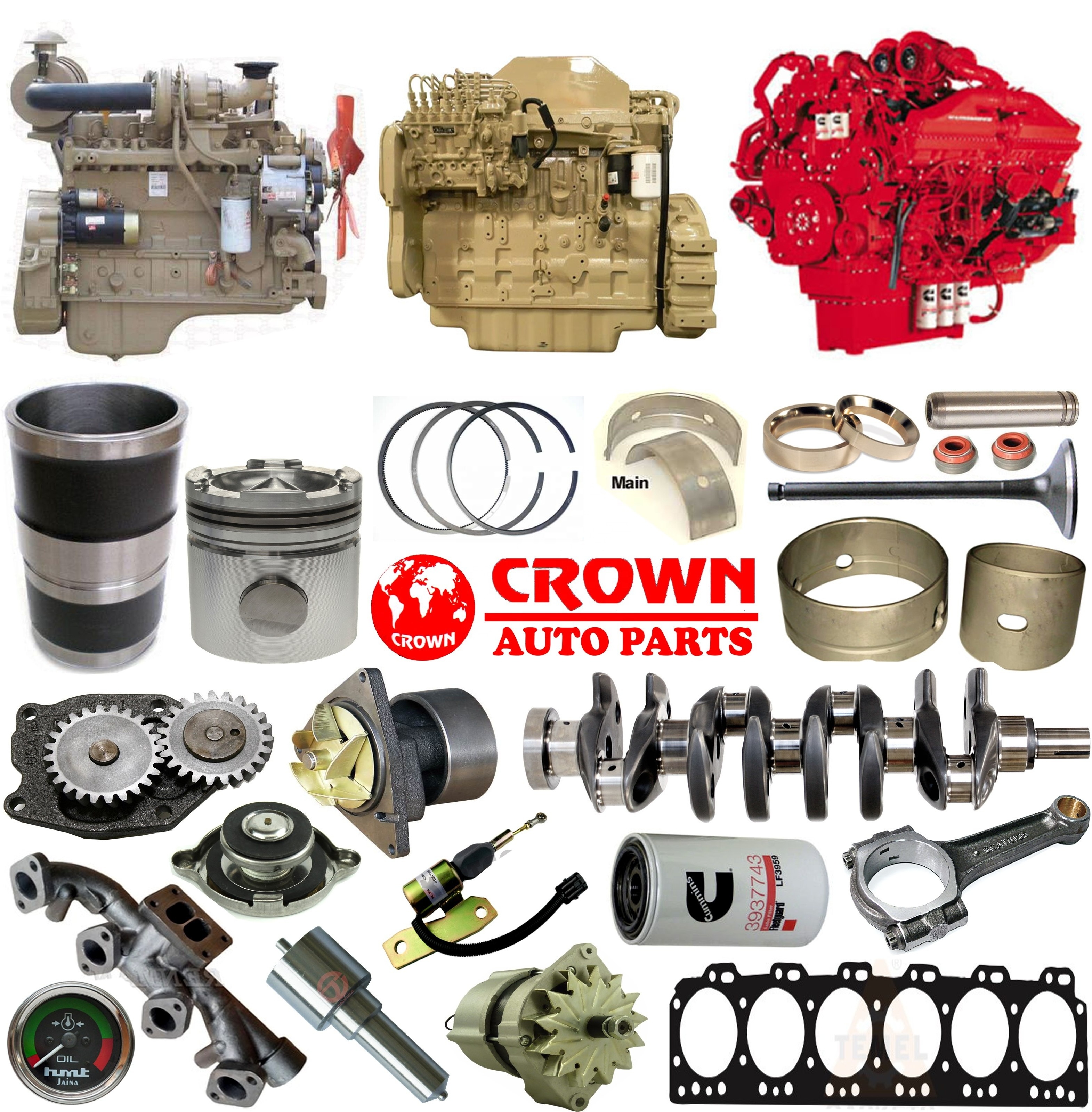 Cummiinss Diesel Engine Spare Parts for all makes & models in Factory made price in high quality example