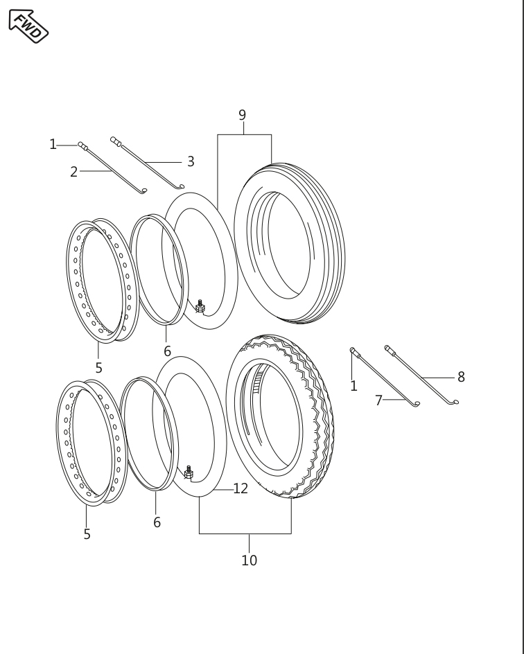 DM151027  TYRE WITH TUBE REAR  spare parts FIT for bajaj boxer bm150 bm125 bm100 motorcycle INDIAN SPARE PARTS