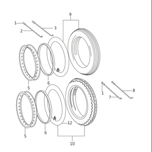 DM151027  TYRE WITH TUBE REAR  spare parts FIT for bajaj boxer bm150 bm125 bm100 motorcycle INDIAN SPARE PARTS