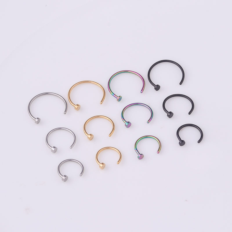 Fashion women body piercing jewelry custom nail 316l stainless steel indian nose ring