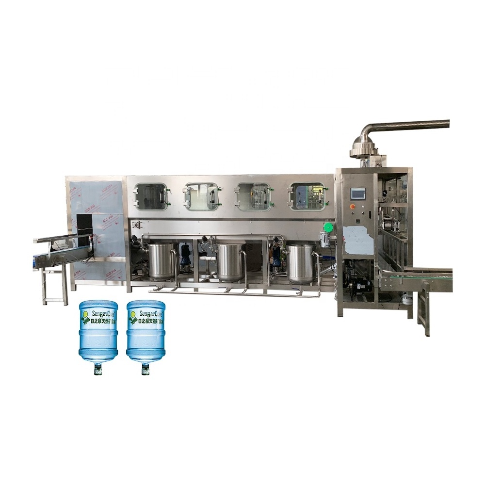 19 Litre 20 Liter 20L Bucket Bottle Water bottled Filling Line Pail Drum Jar 5 Gallon Water Filling Machine