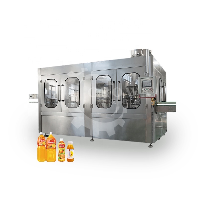 automatic fresh fruit bottle apple banana mango juice production filling line plant