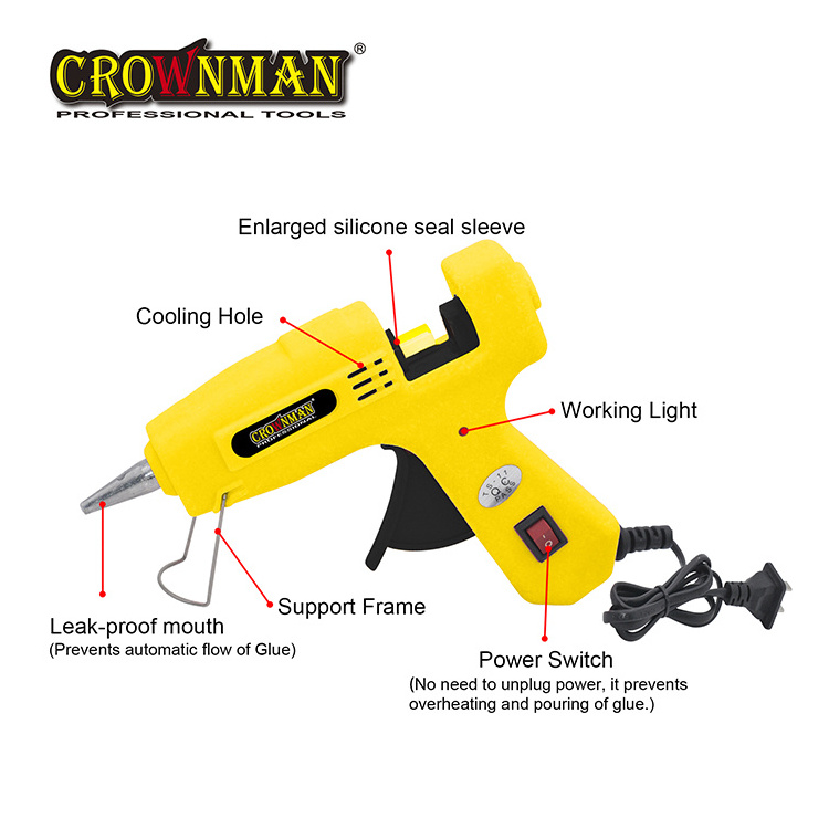 CROWNMAN industrial electronic 20W hot melt glue gun