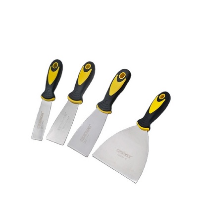 CROWNMAN Building Decoration Tools Heavy Duty Multipurpose Stainless Steel Blade Paint Scraper with Rubber Handle BestSuppliers