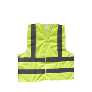 CROWNMAN PPE CE Certificate Yellow and Red High-Gloss Reflective Safety Vest