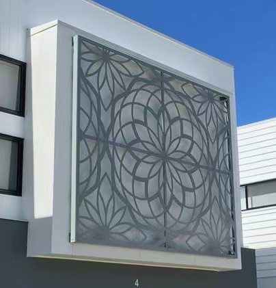 Cladding decorative metal laser cut decor metal classic artistic palaces facade outdoor stainless steel curtain wall