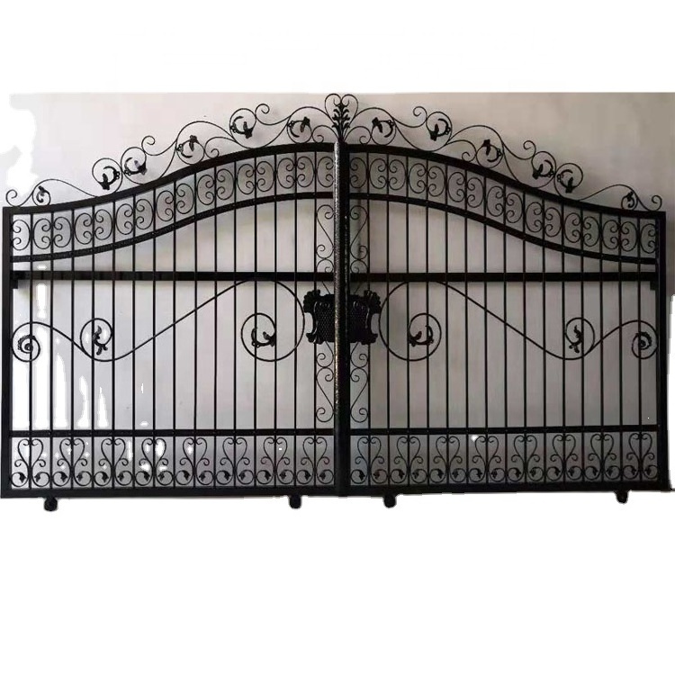 Modern House Wrought Iron Main Gates Designs Simple Gate Electric Sliding Driveway Beautiful Residential wrought iron gates