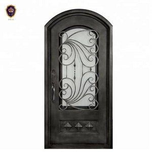 Wrought iron single door design