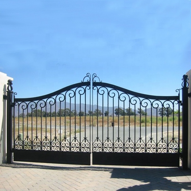 Modern House Wrought Iron Main Gates Designs Simple Gate Electric Sliding Driveway Beautiful Residential wrought iron gates