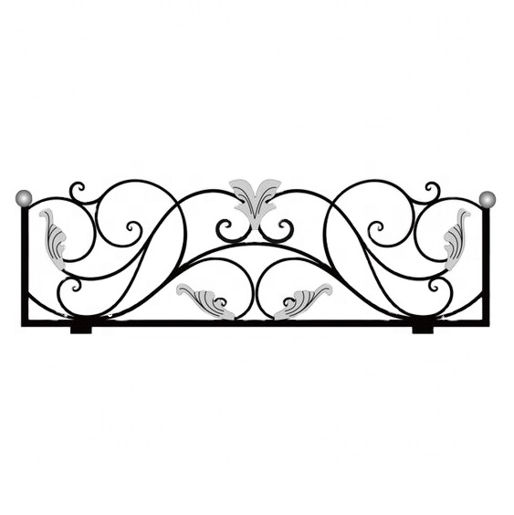 Hot sale modern Metal Fence Wrought Iron Fence Panels Steel Fence for Home