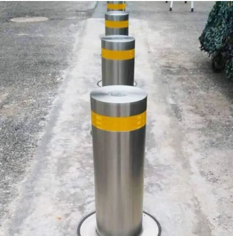 Ronsz Supplier 304 316 Stainless Steel Rising Bollard Automatic Lifting Price Remote Control Parking Outdoor Hydraulic Bollards