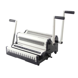 heavy duty hard book multifunctional punching binding machine with wire and comb WW2500A