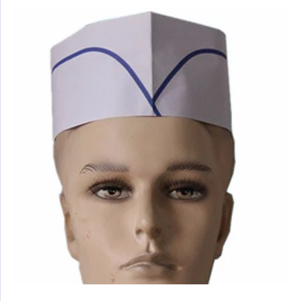 disposable non-woven chef hat round top,kitchen cooking caps