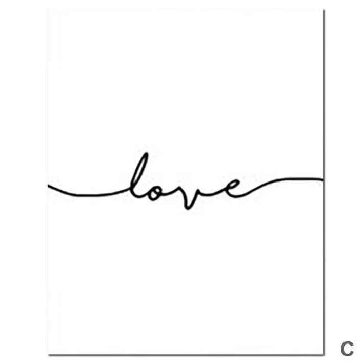 Live Laugh Love Canvas Poster Print Painting Minimalist Wall Art Wall Pictures for Living Room Nordic Decoration Home