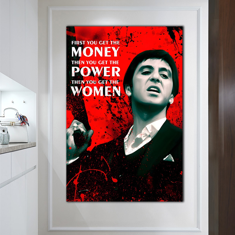 Movie Poster Prints Classical motivational art Canvas Painting Wall Picture Home Decor For Hotel Living Room and Office