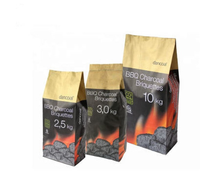 bolsas de carbon Lump charcoal paper bags kraft paper bag for charcoal