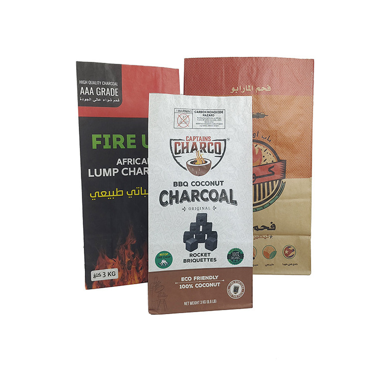 coal 3 5 9 kg grilling charcoal empty BBQ charcoal briquette packaging bags paper bags for coal