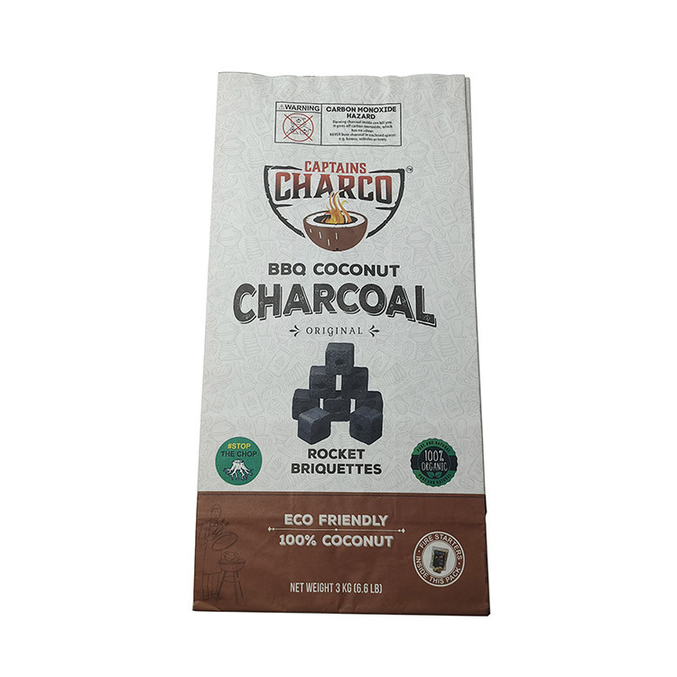 coal 3 5 9 kg grilling charcoal empty BBQ charcoal briquette packaging bags paper bags for coal