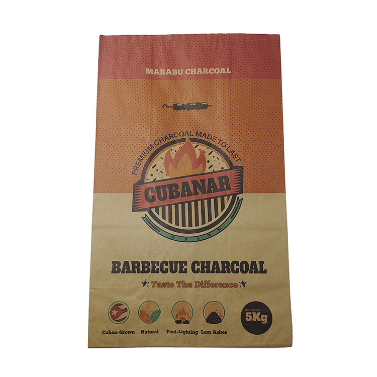 Coal 3 5 9 KG Double Layer Kraft Paper Coconut Shell Charcoal Packaging Charcoal Storage Bag