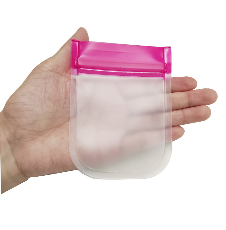 Portable PEVA Food Grade Reusable Safe Leakproof Storage Pill Medical Seal Pouch Bags