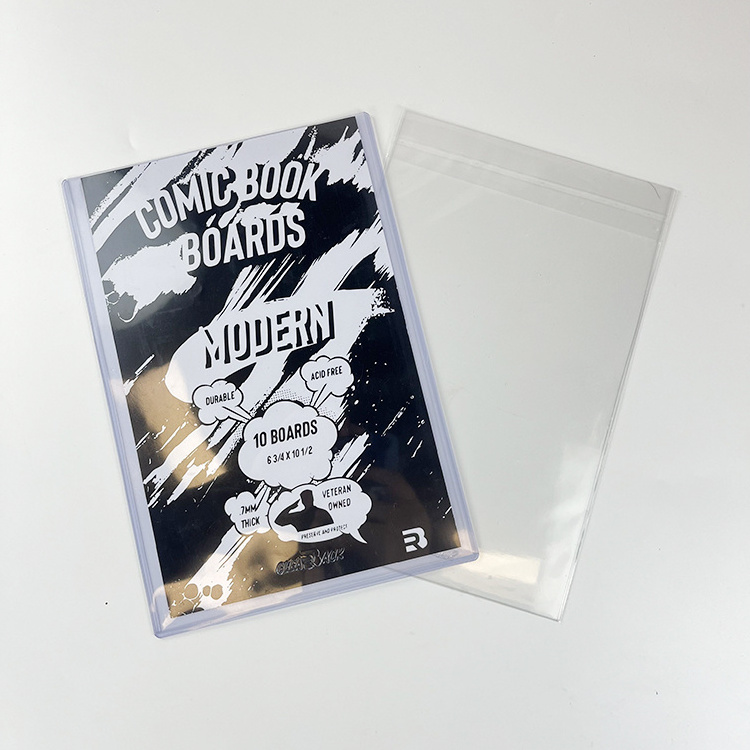 Current Size Comic Sleeves 7.2 X 10.5 inch Transparent Acid Free and Reusable Comic Book Bags