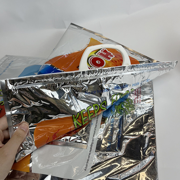 High Quality Portable Aluminium Foil Tote Ice Cream Cooler Bags